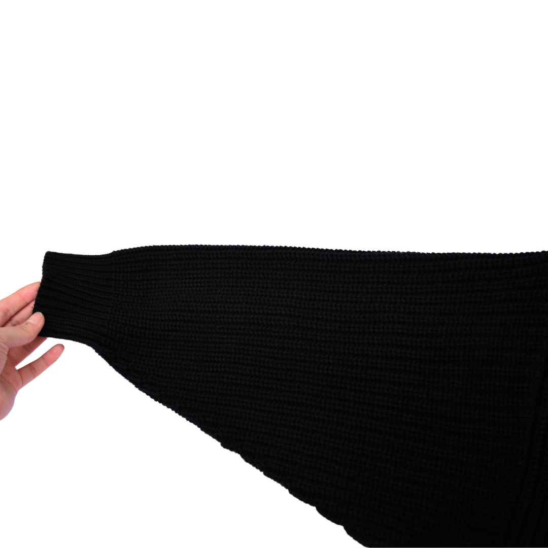 Cardigan negro knit