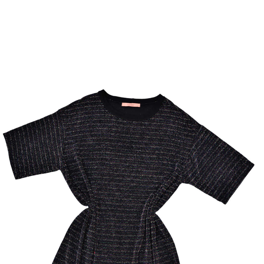 Vestido tshirt glitter de colores
