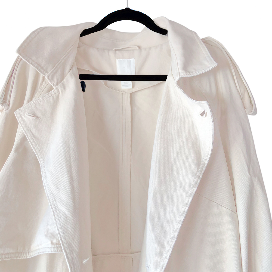 Gabardina beige larga