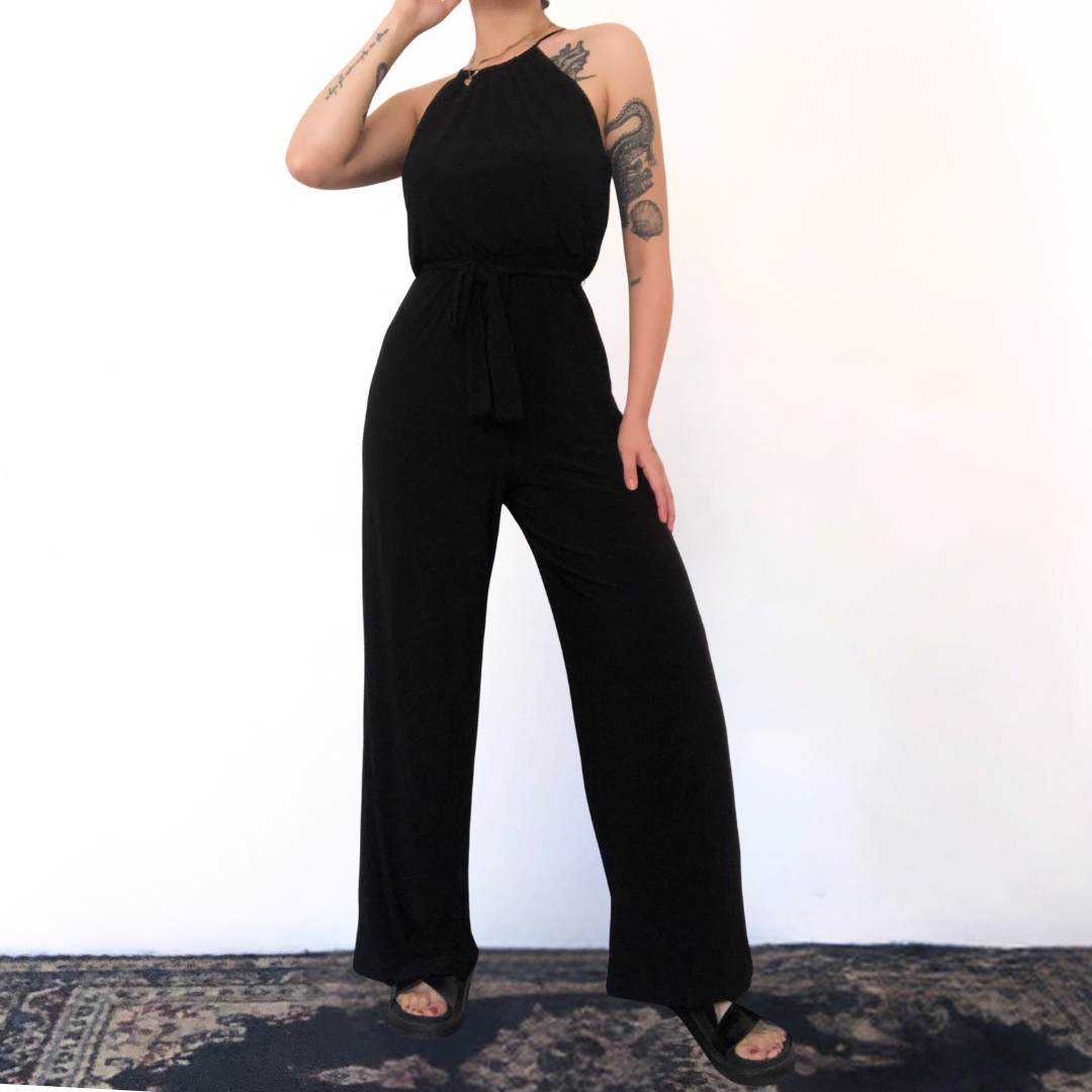 Jumpsuit negro largo