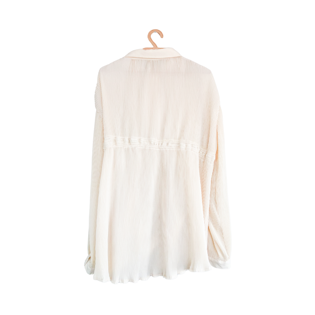 Blusa plisada upcycling