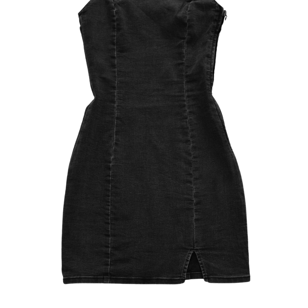 Vestido denim negro
