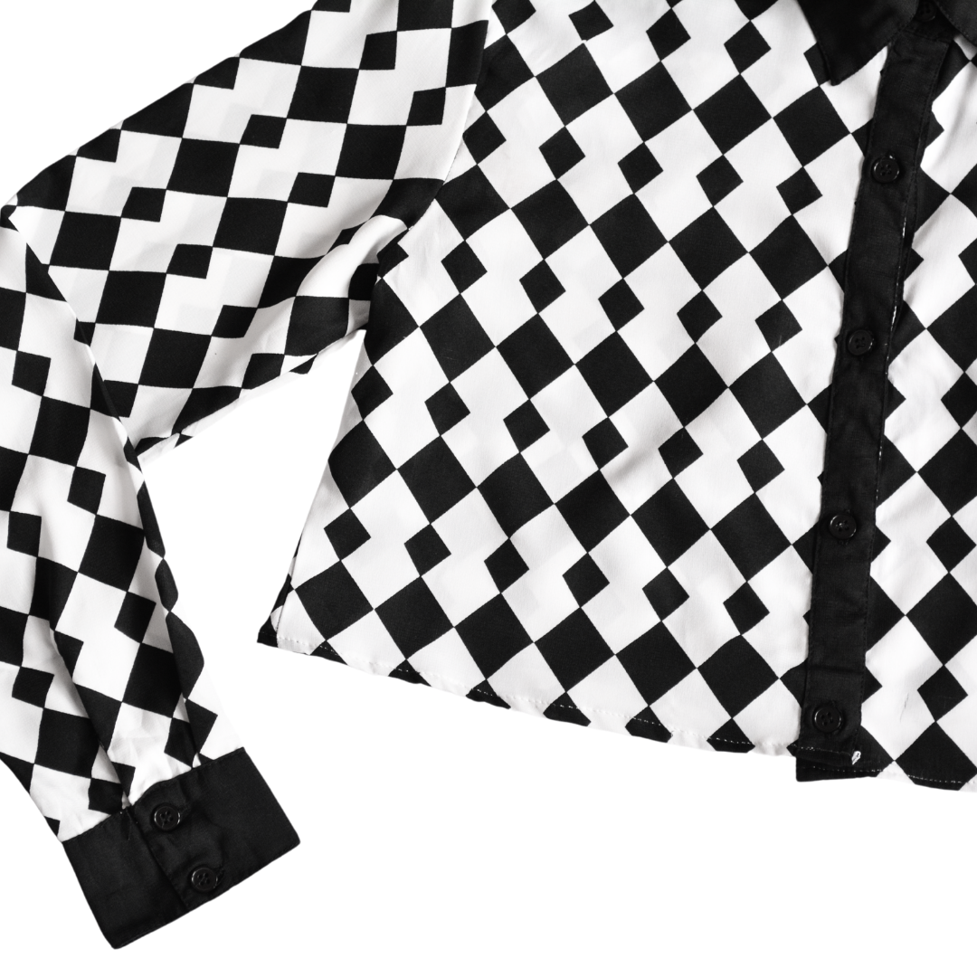 Blusa vintage de rombos