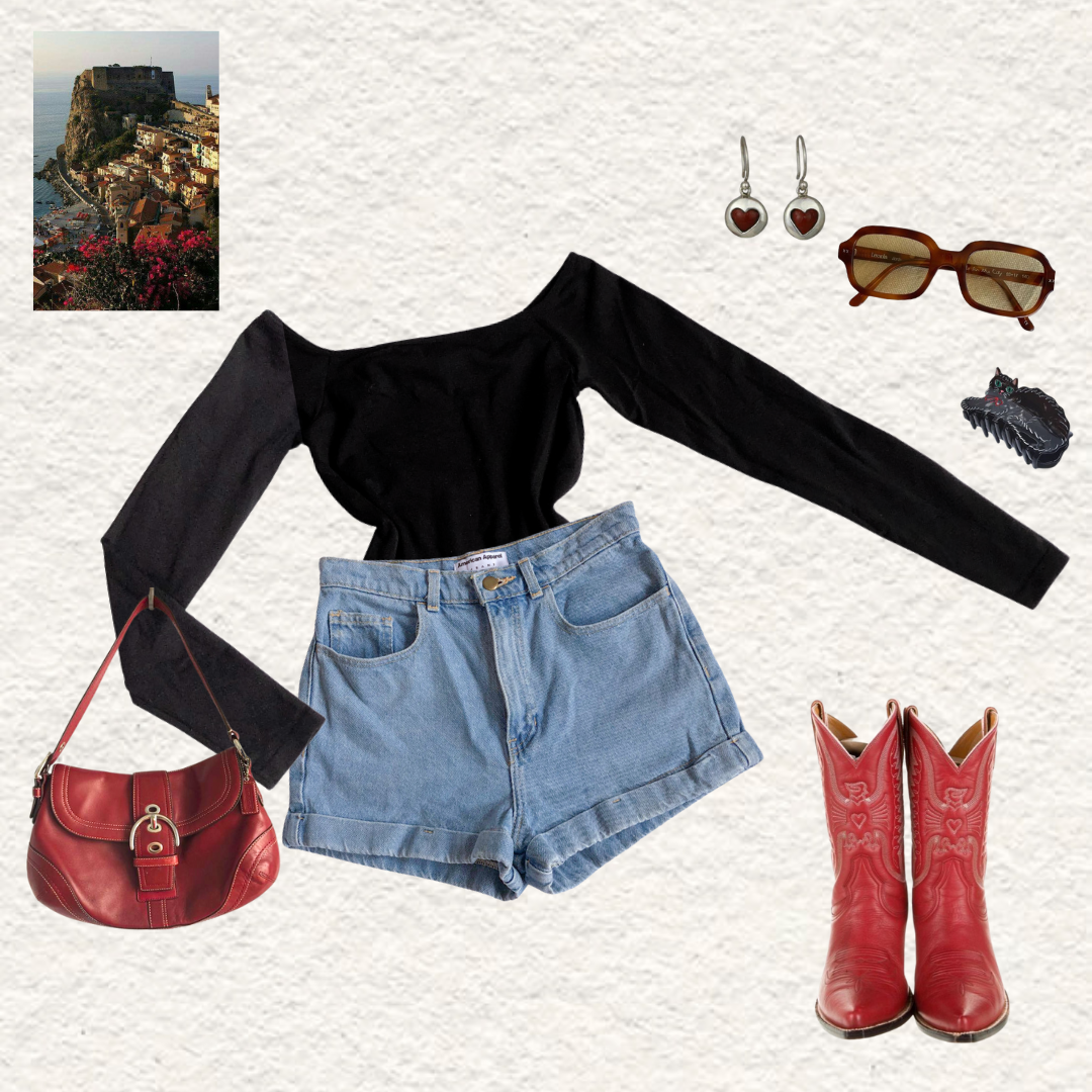 Bodysuit negro offshoulder