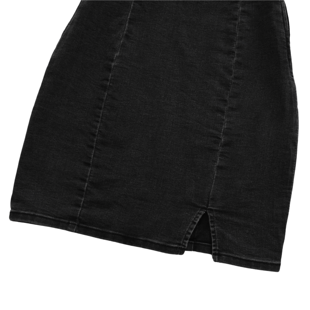 Vestido denim negro