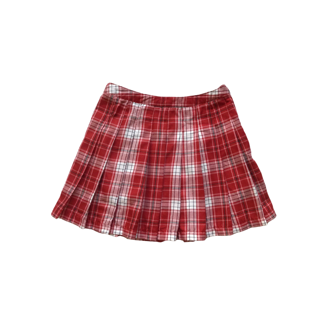 Miniskirt tableada roja