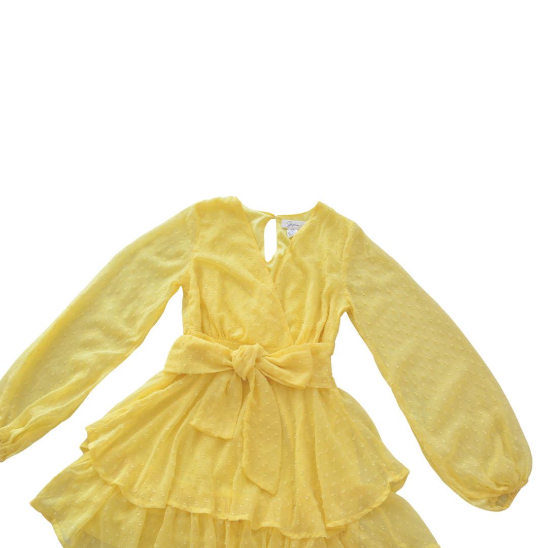 Vestido amarillo baby de gasa