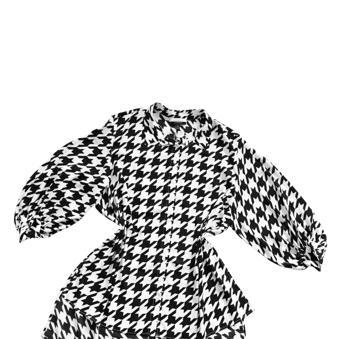 Vestido camisa pata de gallo