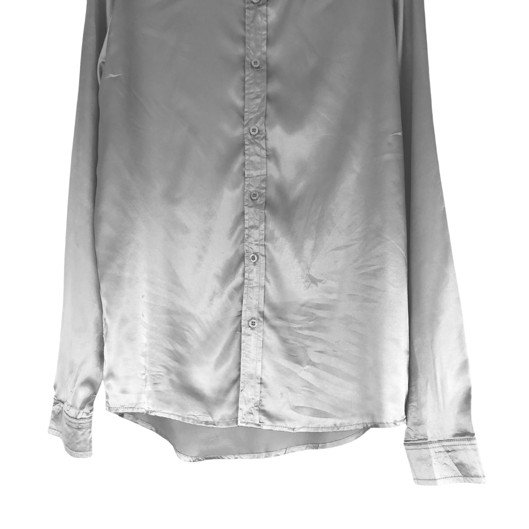 Blusa 90s plateada metálica