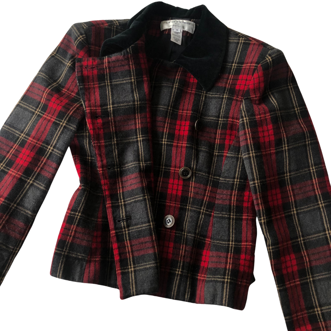 Blazer tartan vintage 90s