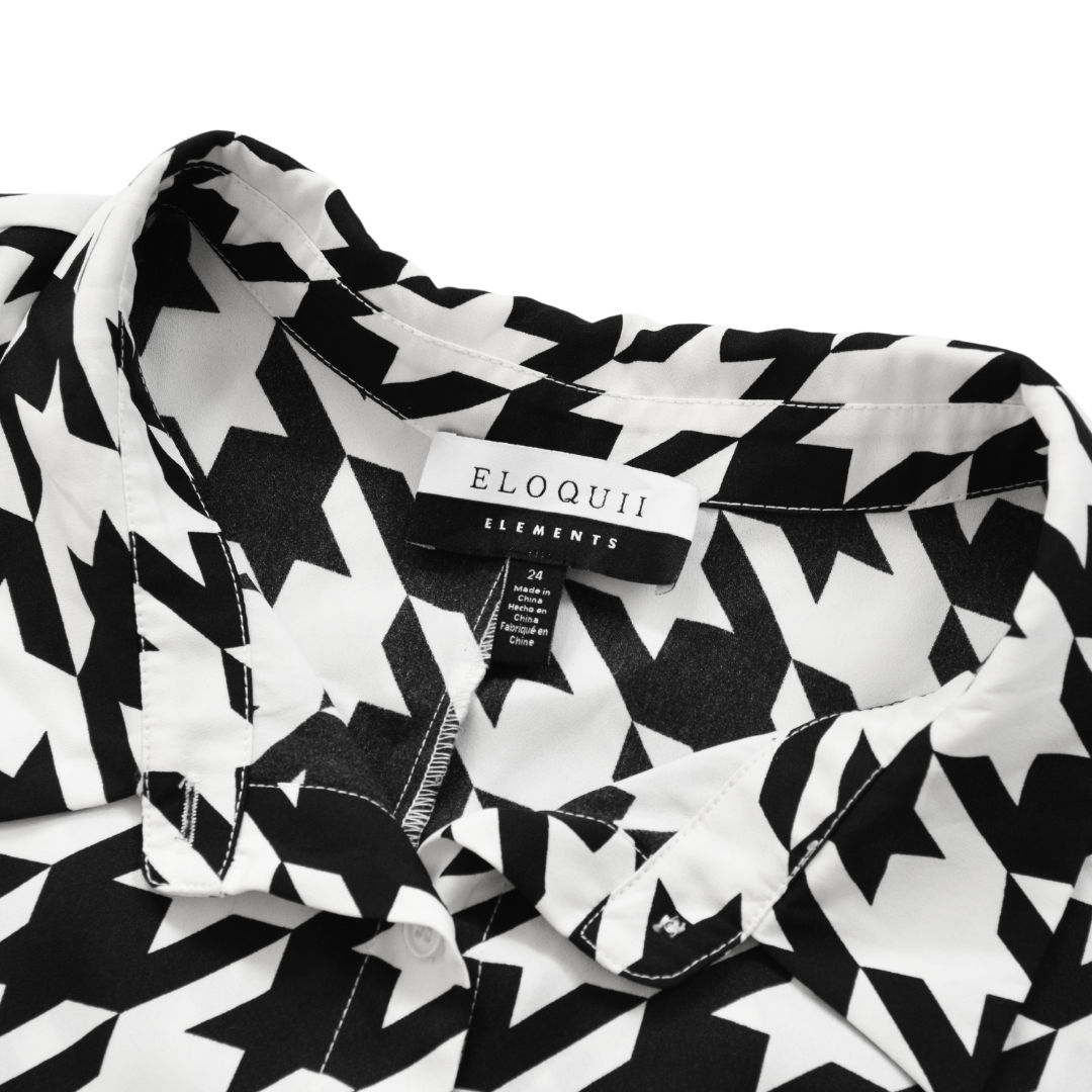 Vestido camisa pata de gallo