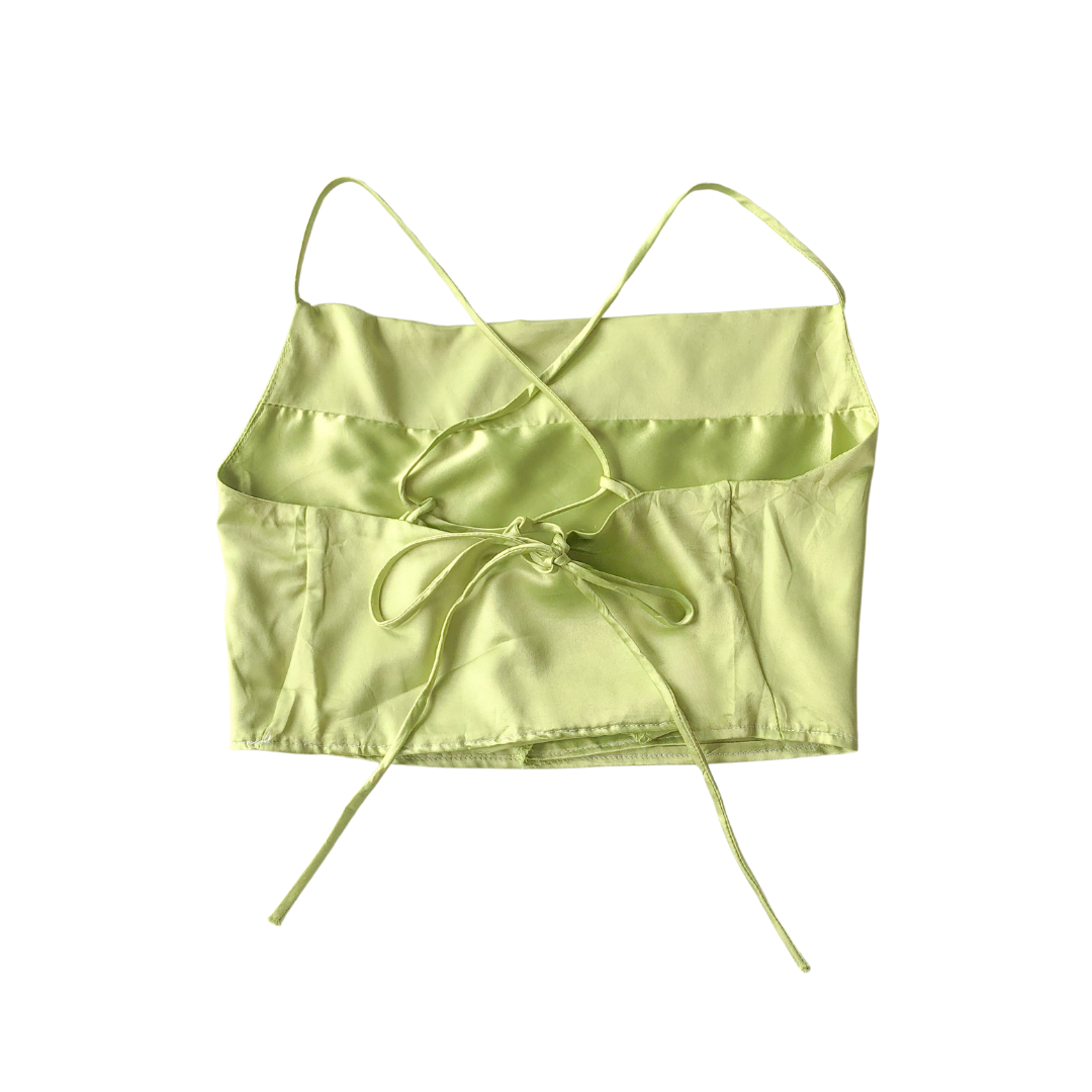 Blusa verde satin