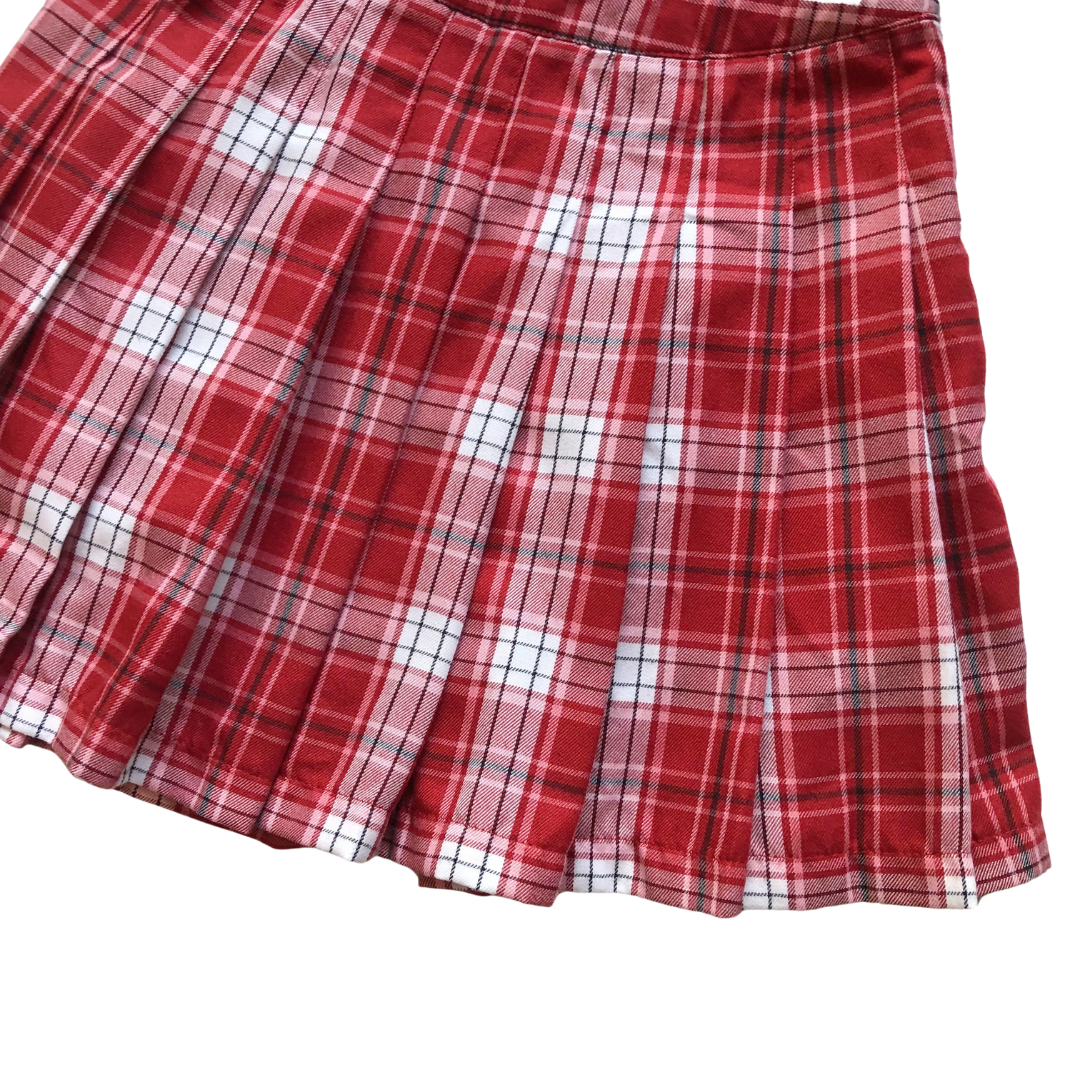 Miniskirt tableada roja