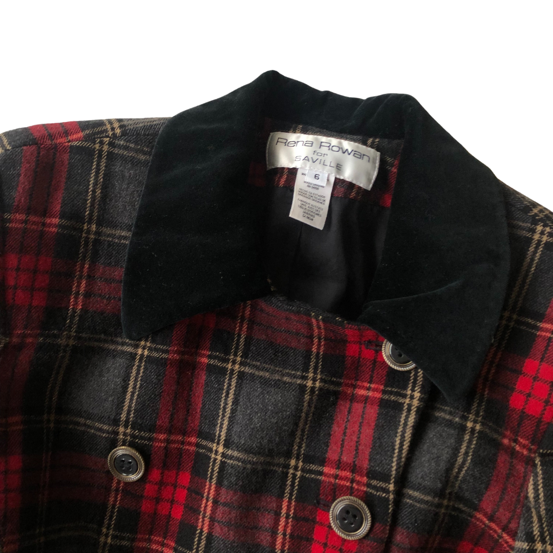 Blazer tartan vintage 90s