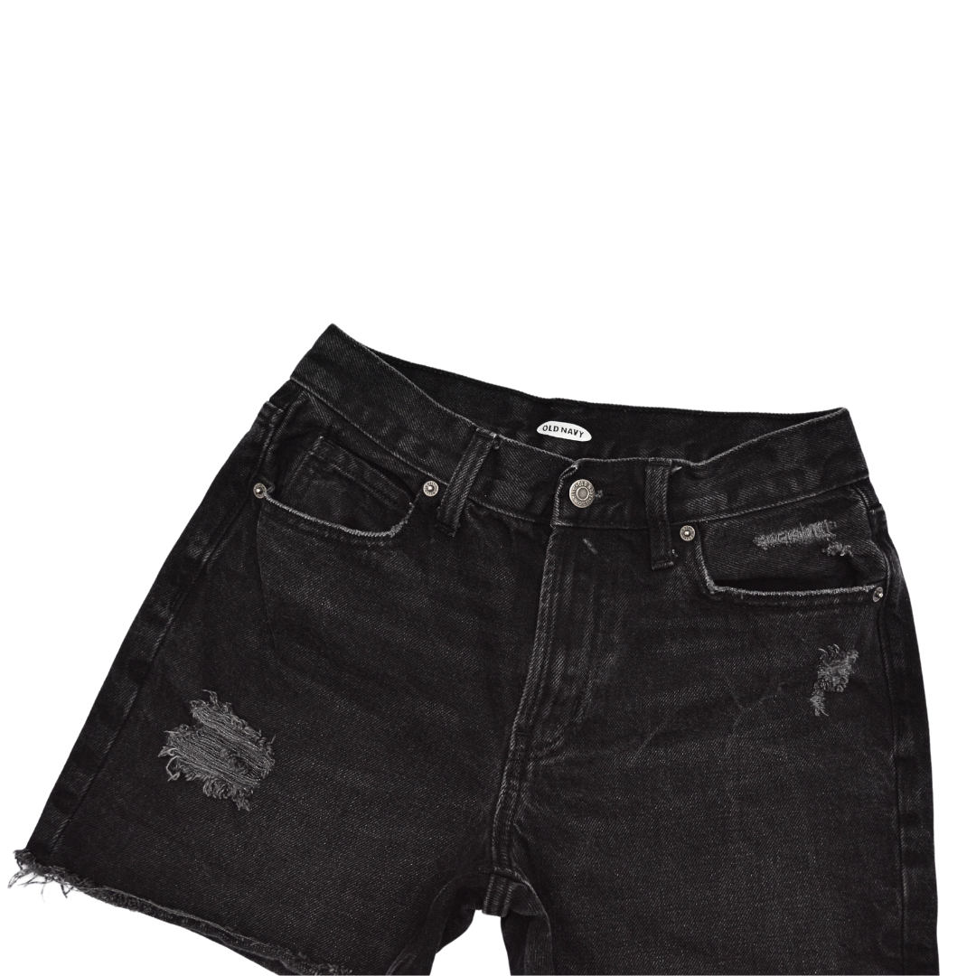 Momshort denim negro