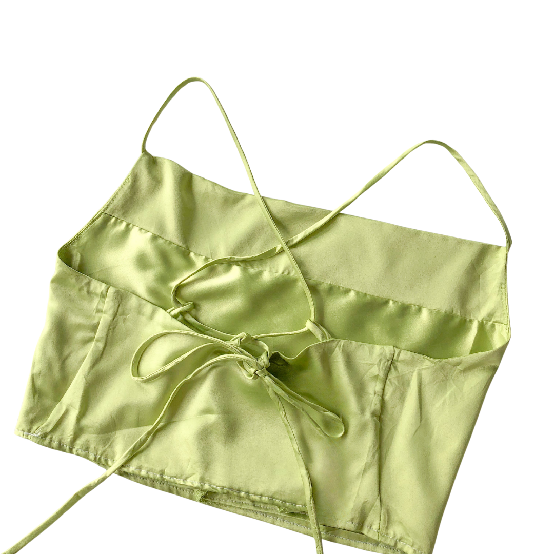 Blusa verde satin