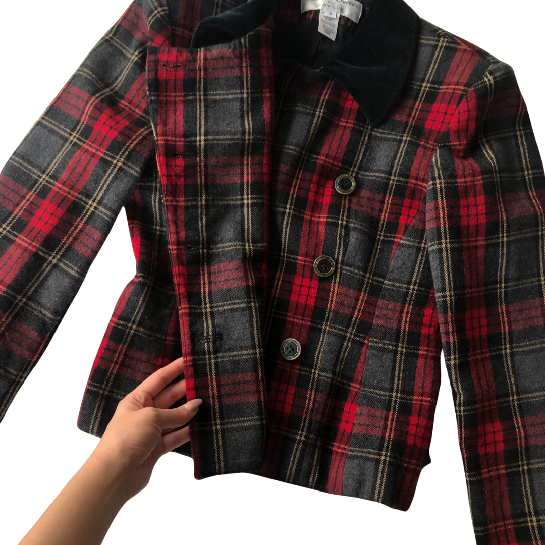 Blazer tartan vintage 90s