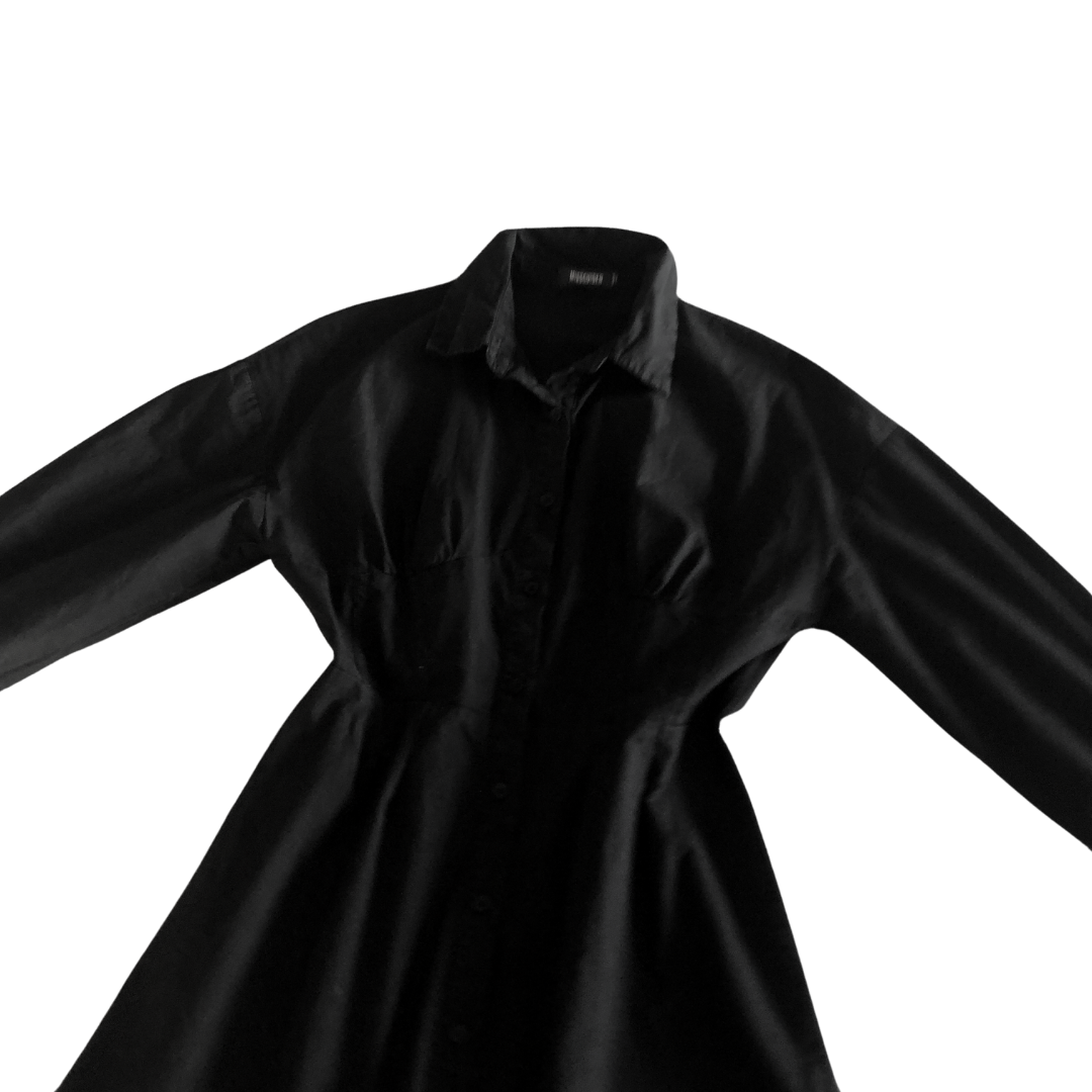 Vestido/camisa corset negro