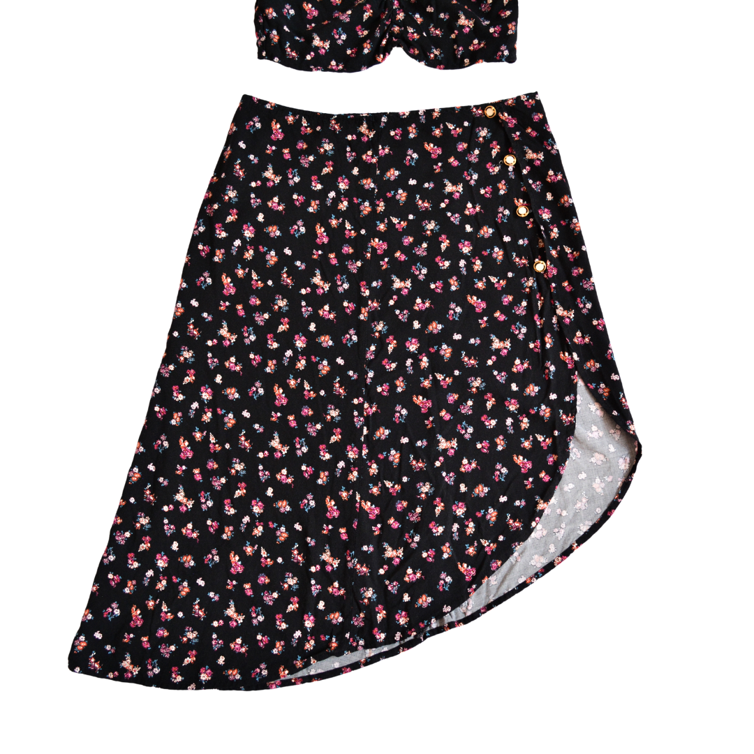Conjunto upcycling floral