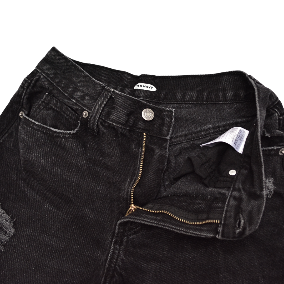 Momshort denim negro
