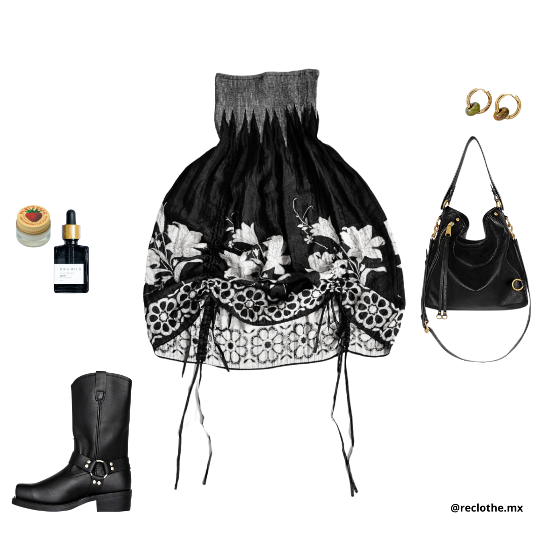 Vestido con tiras ajustables