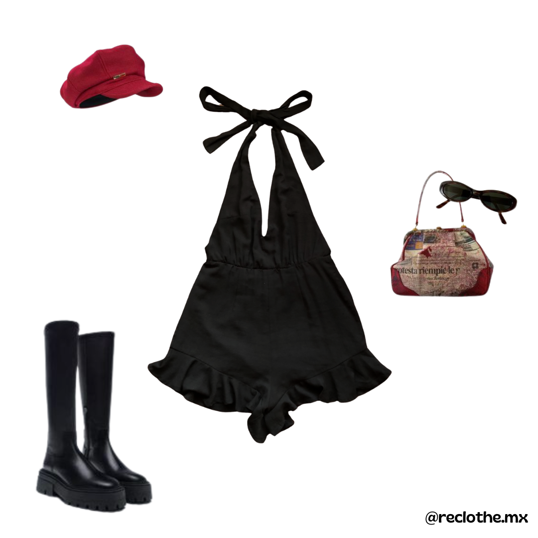 Jumpsuit negro halter