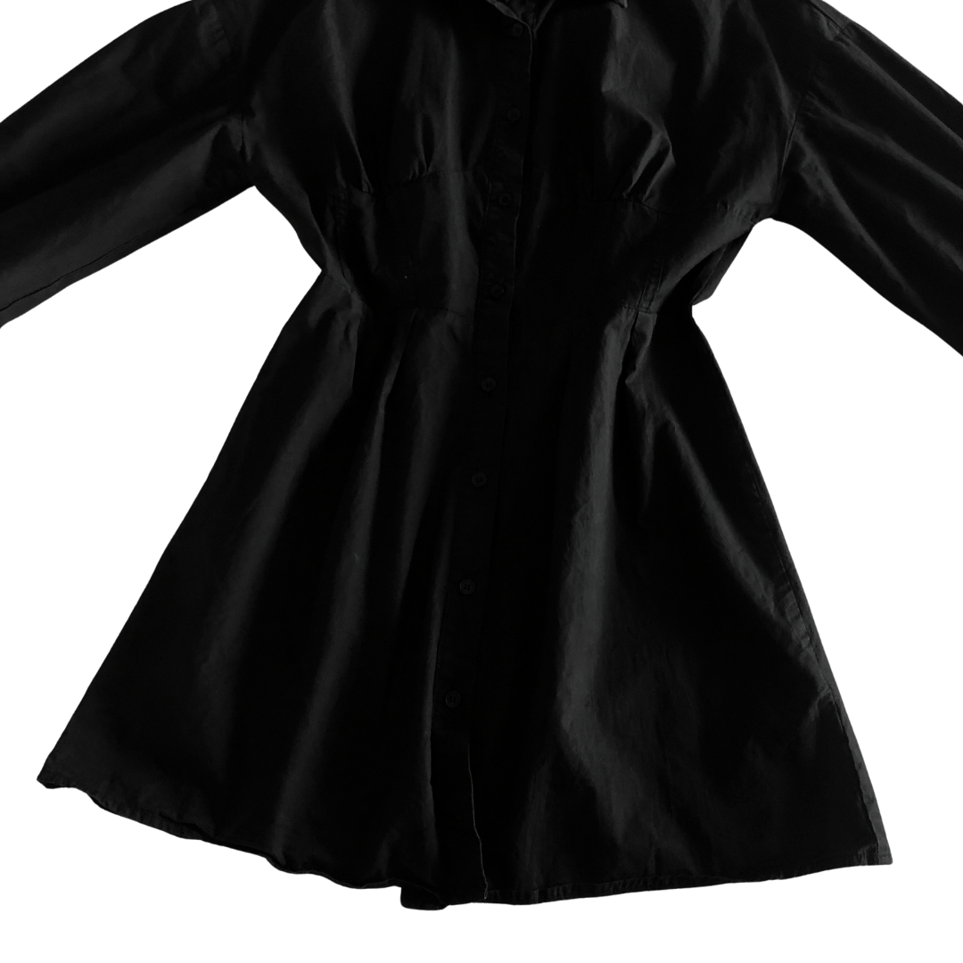 Vestido/camisa corset negro