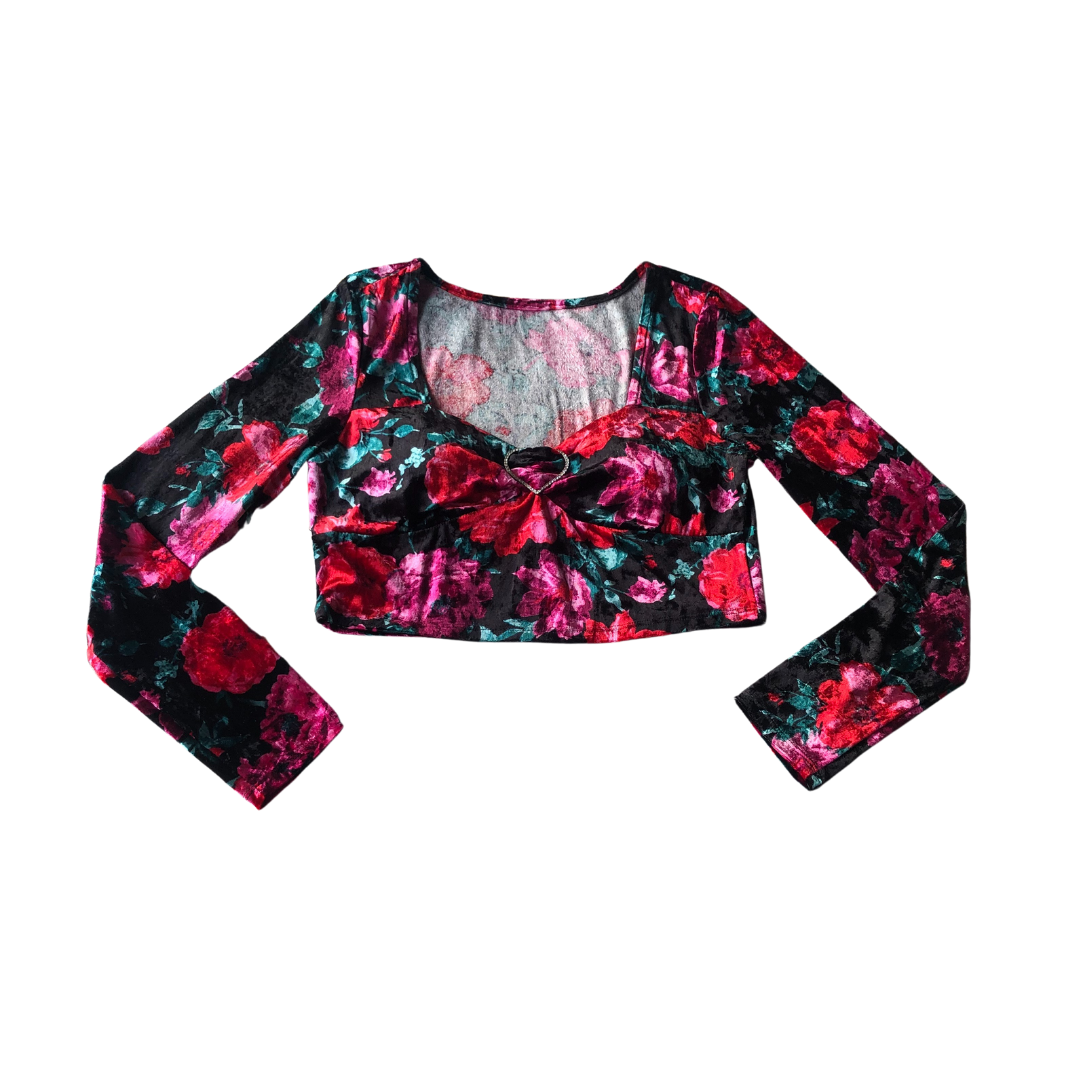 Top velvet rosas