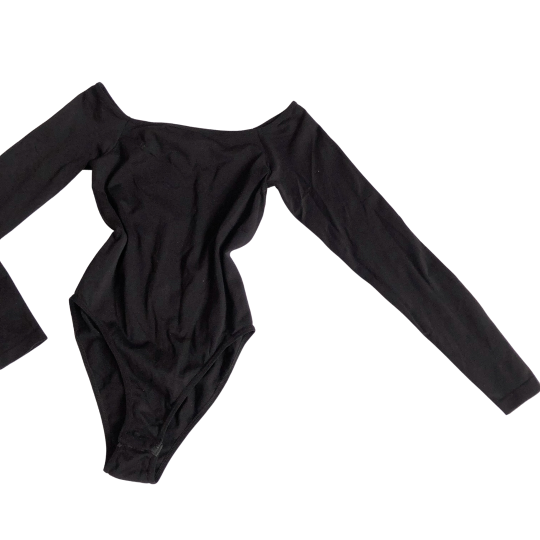 Bodysuit negro offshoulder