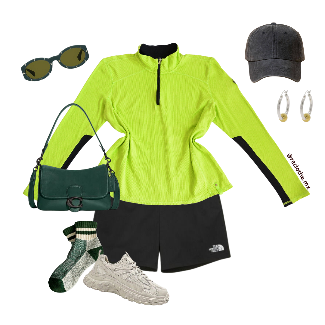 Sudadera Ralph Lauren Active verde neon