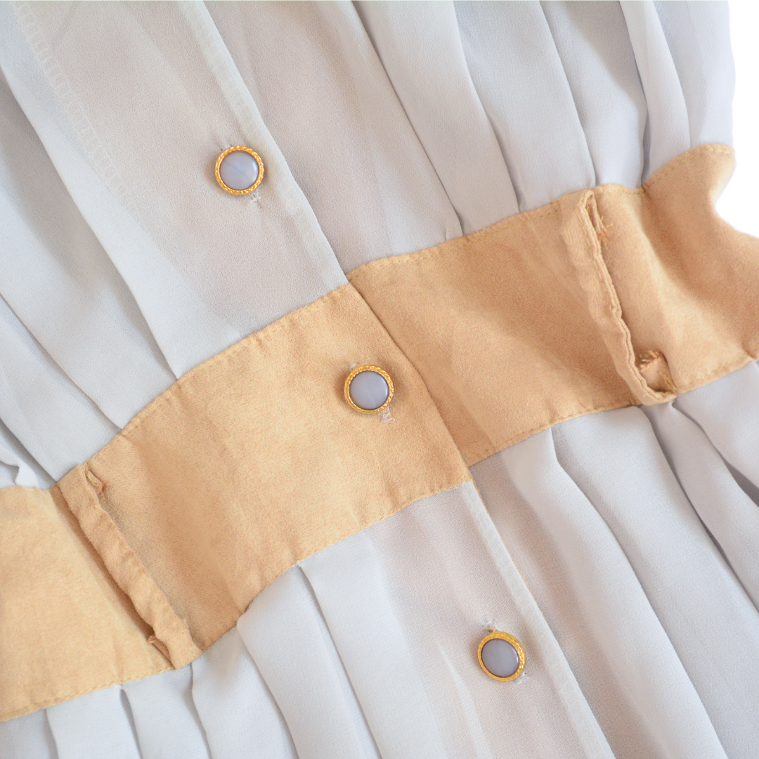 Vestido vintage largo con botones