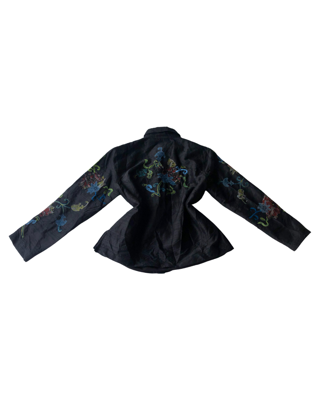 Blusa 90s de seda y canutillo