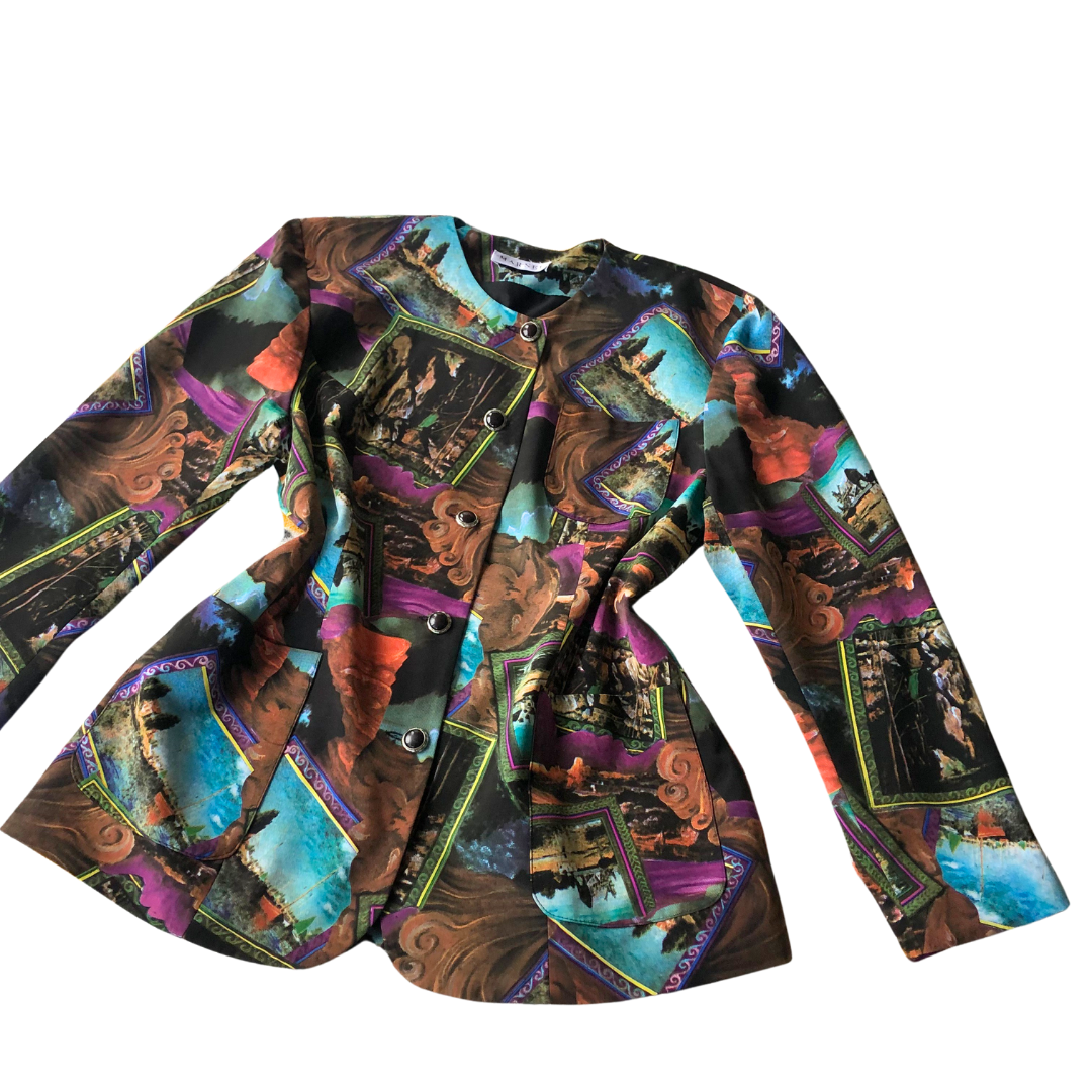 Blazer vintage 70s disco fotografías