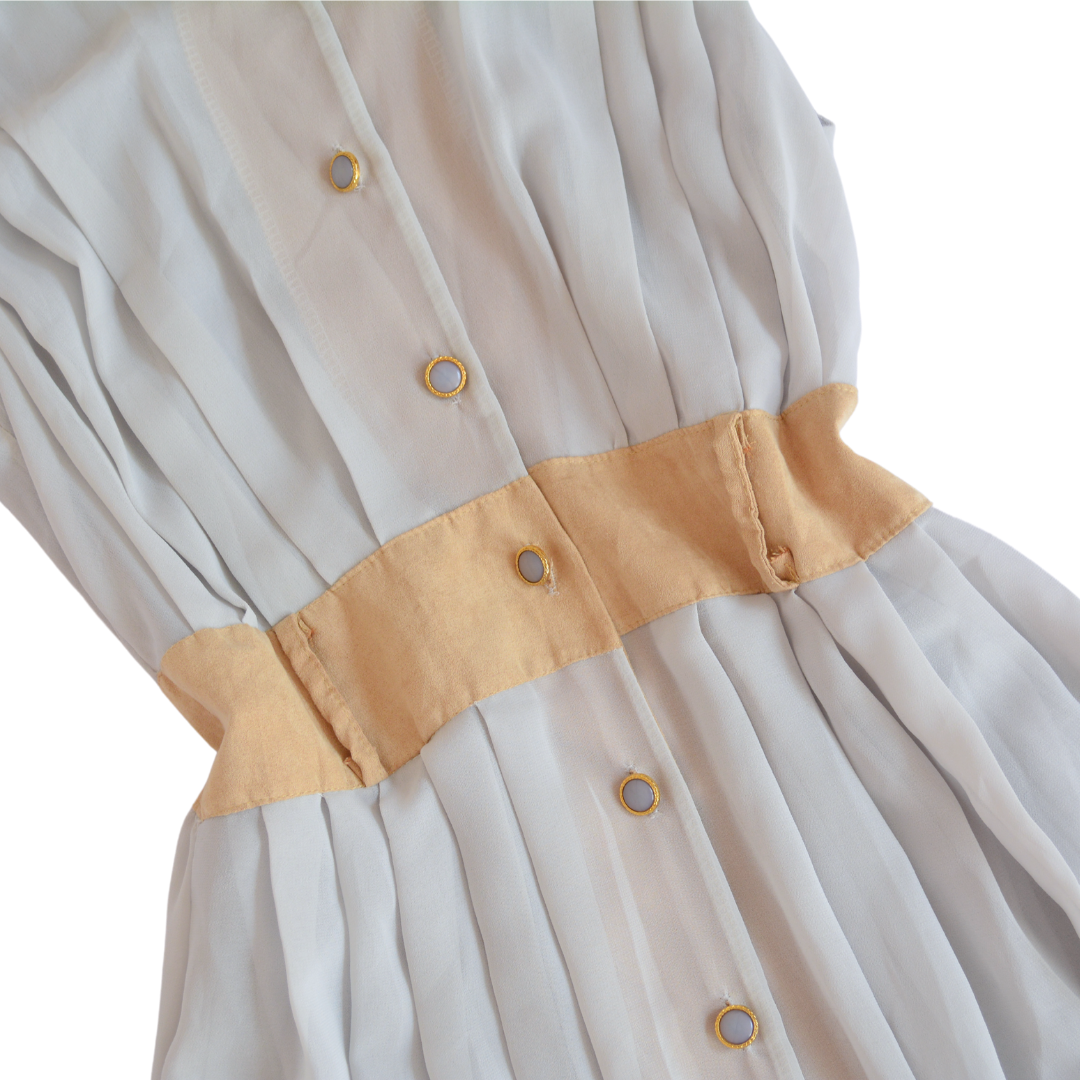 Vestido vintage largo con botones