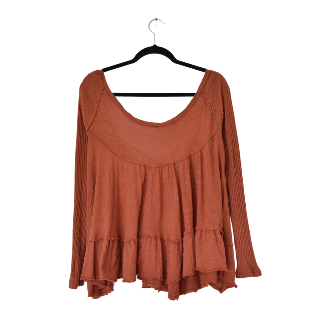 Blusa de holanes y escote