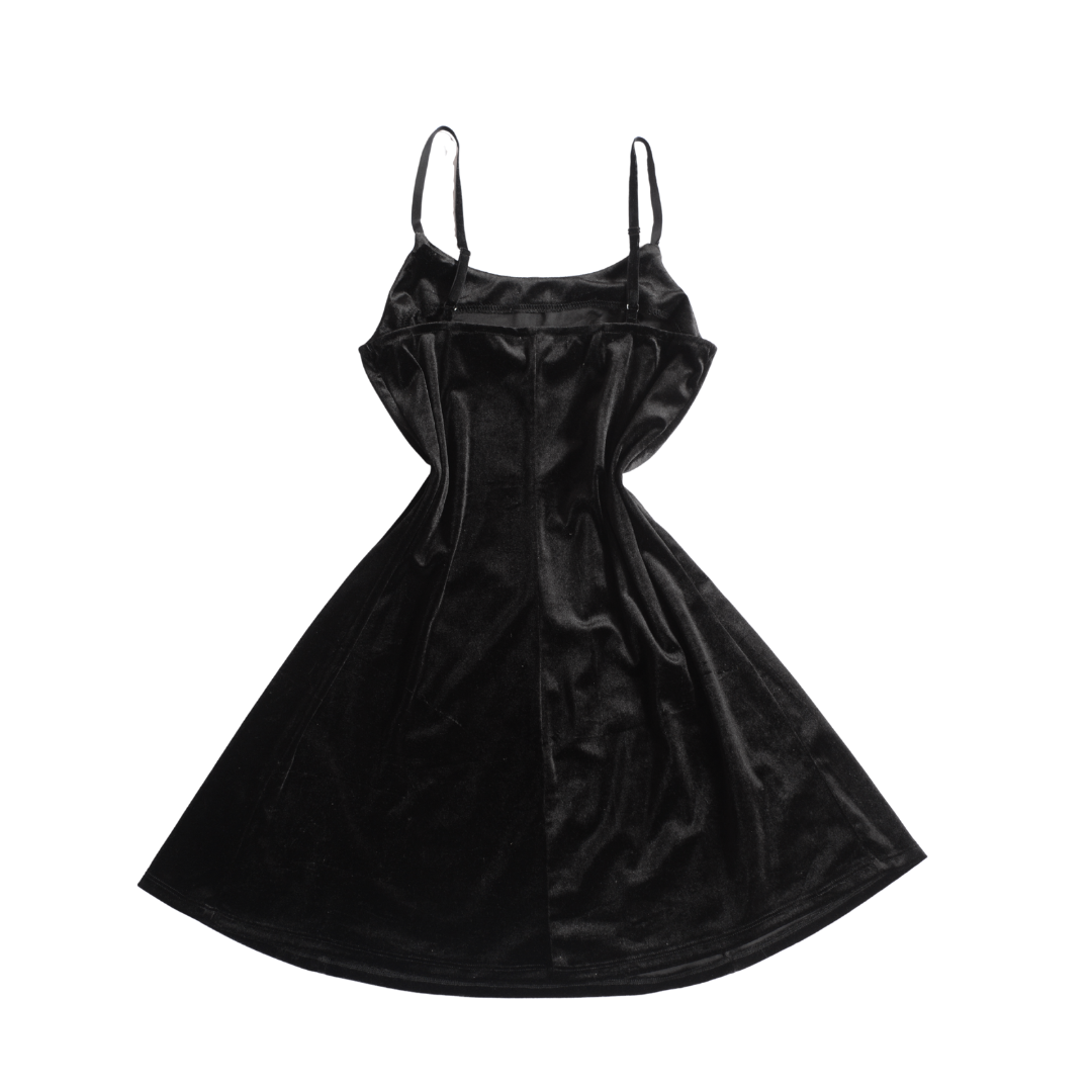 Vestido negro de terciopelo