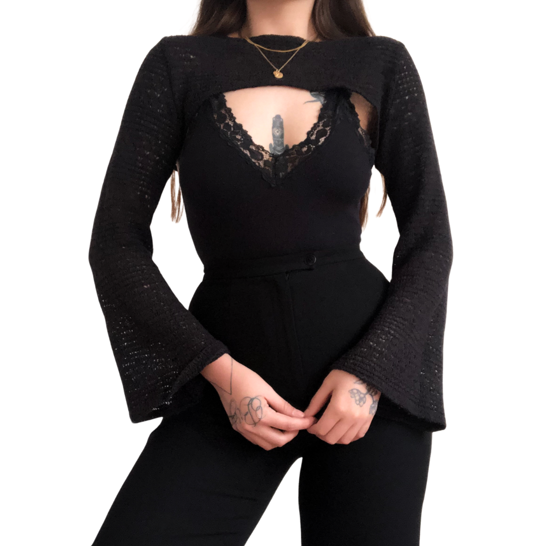 Manguitas negras knit