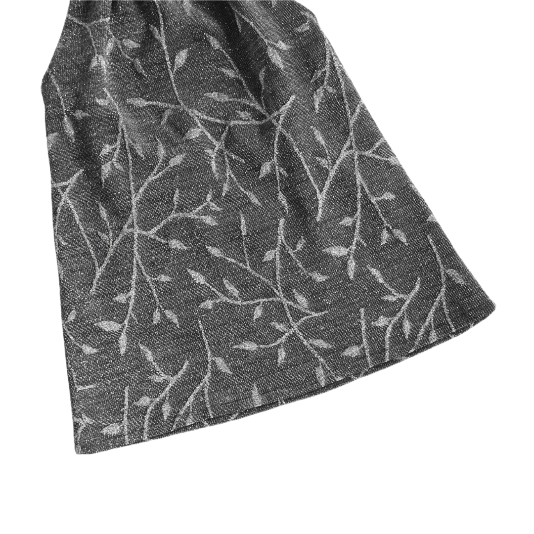 Blusa sparkles con figuritas de hojas