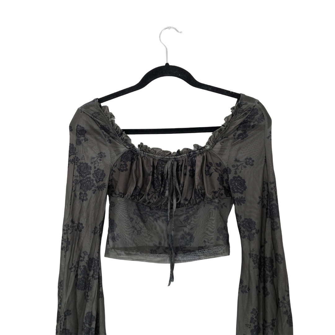 Top mesh verde olivo
