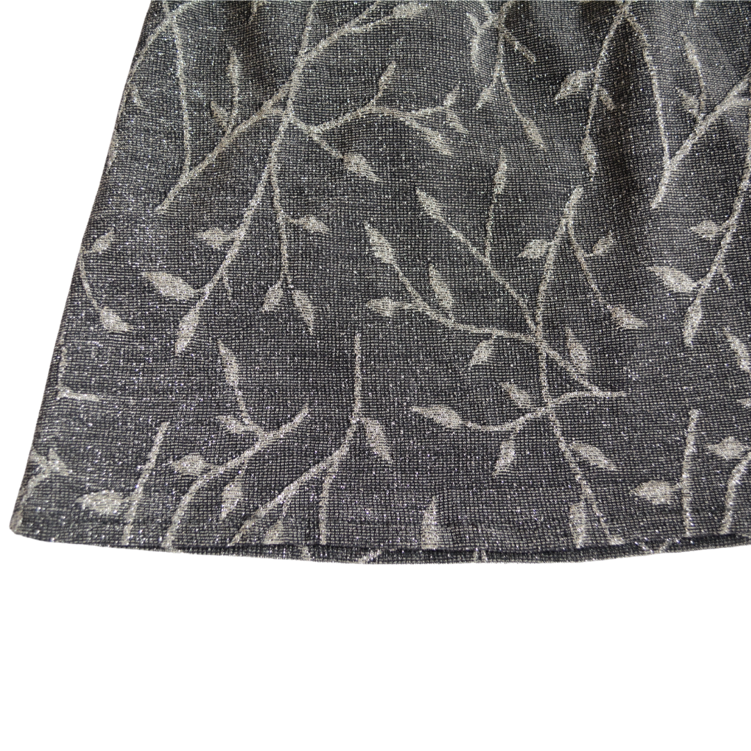 Blusa sparkles con figuritas de hojas