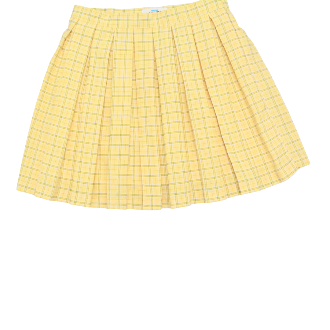 Falda plisada amarillo baby plaid