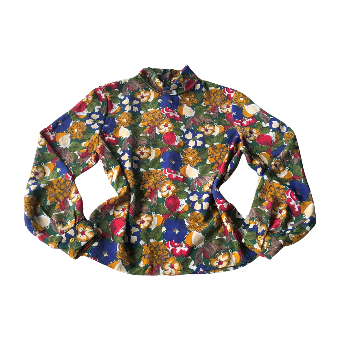 Blusa vintage 90s floral