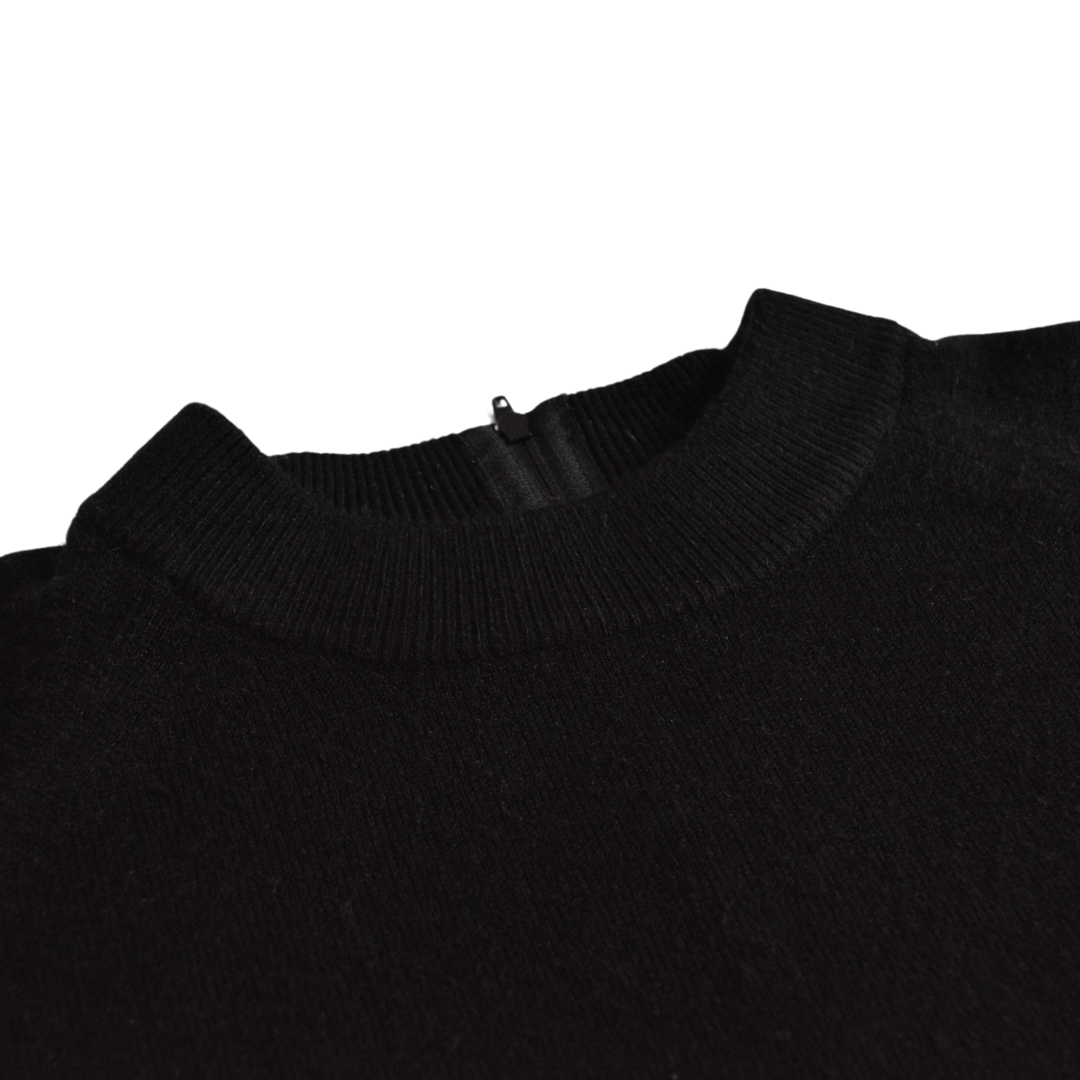 Blusa negra knit cashmere
