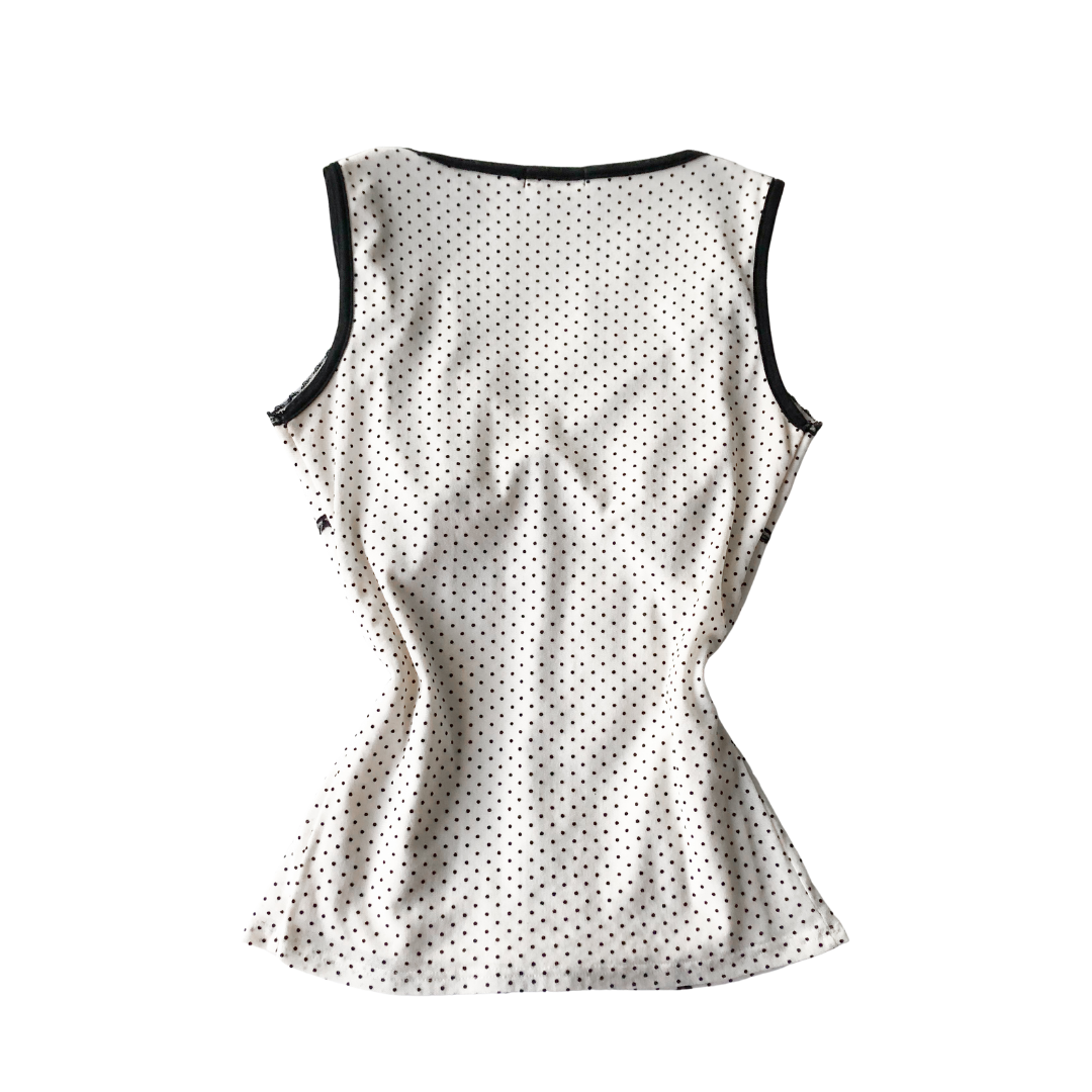 Blusa polka dots encaje