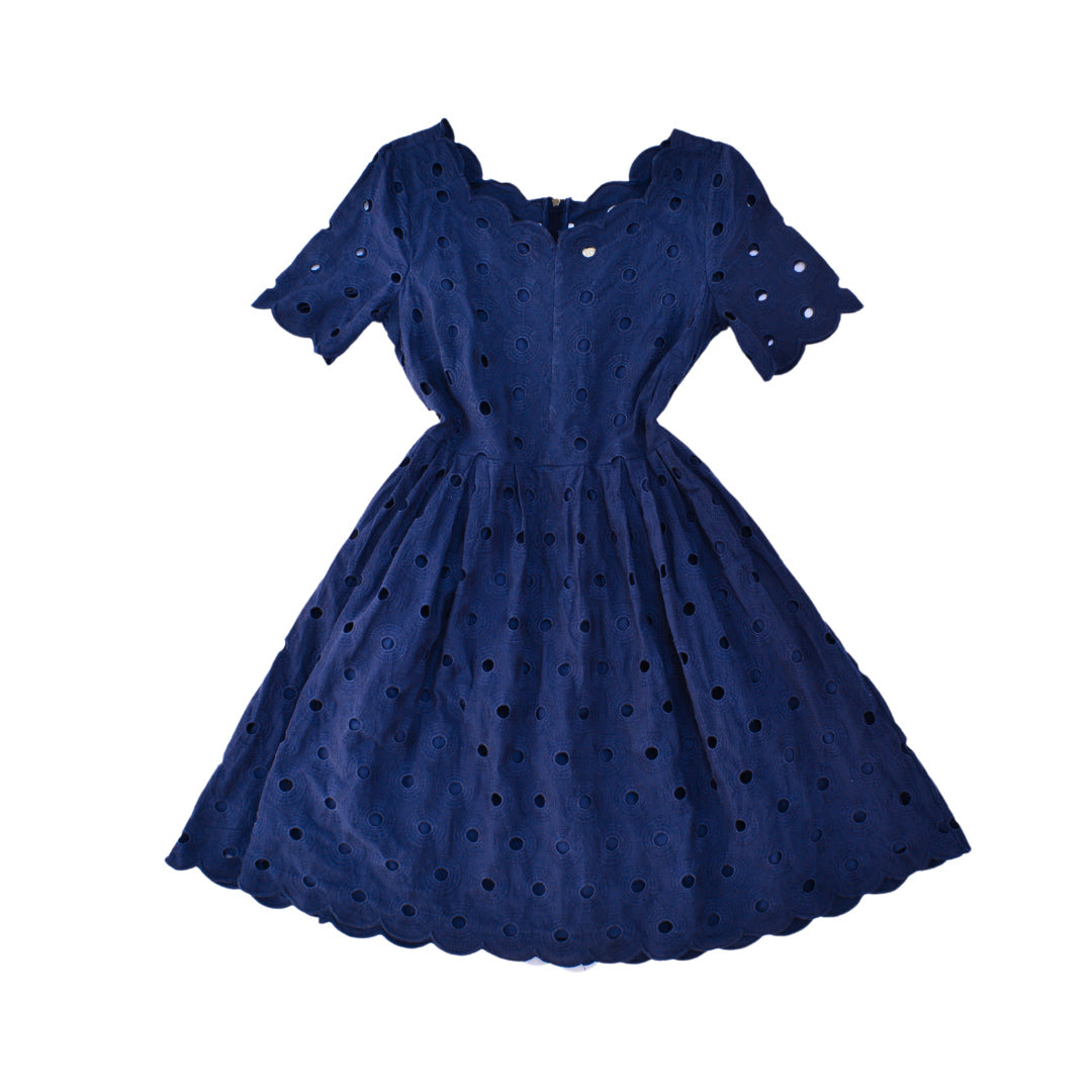 Vestido azul navy con bolsas
