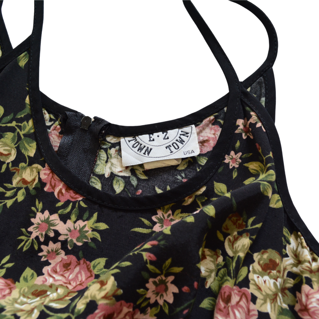 Vestido floral 90s
