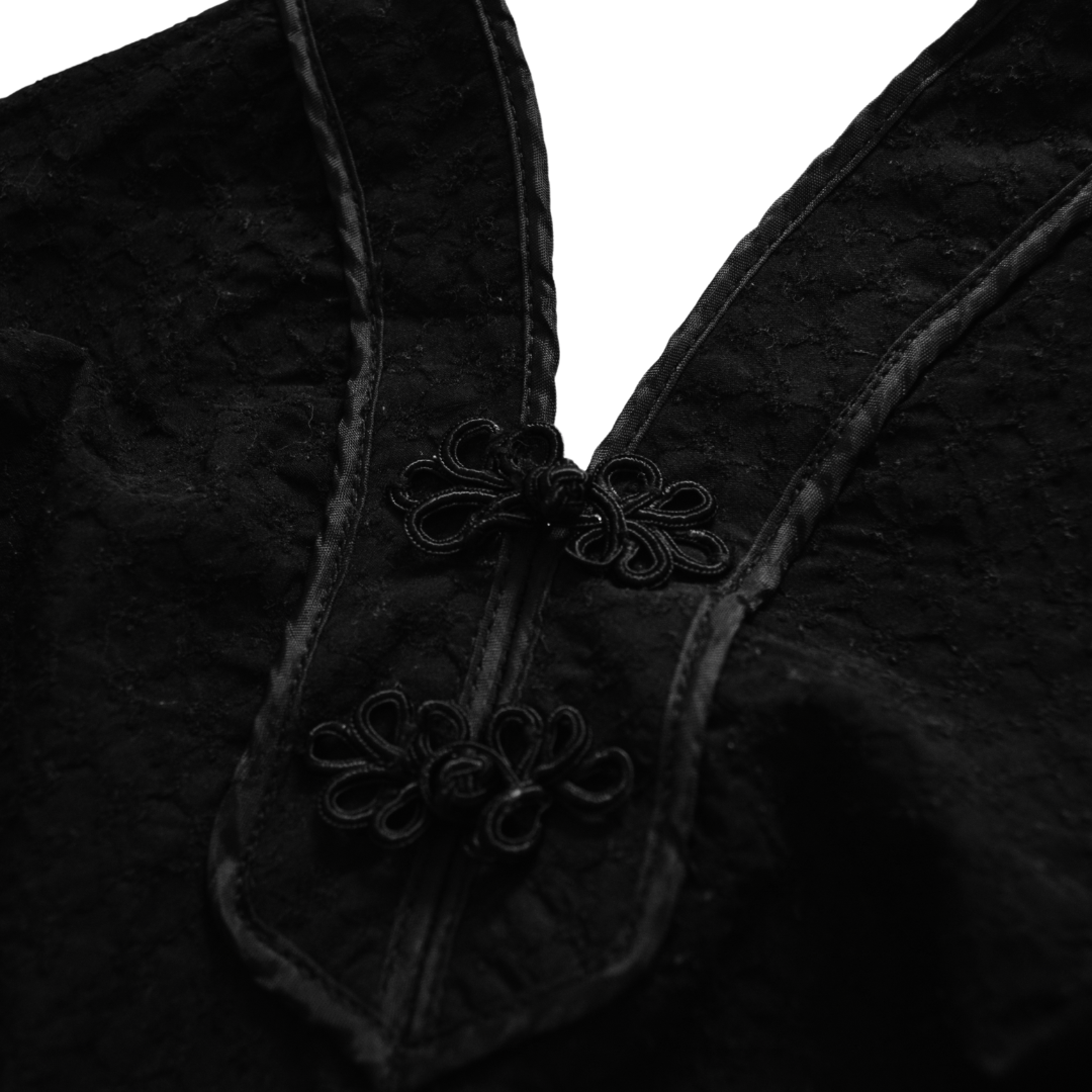 Blusa negra oriental