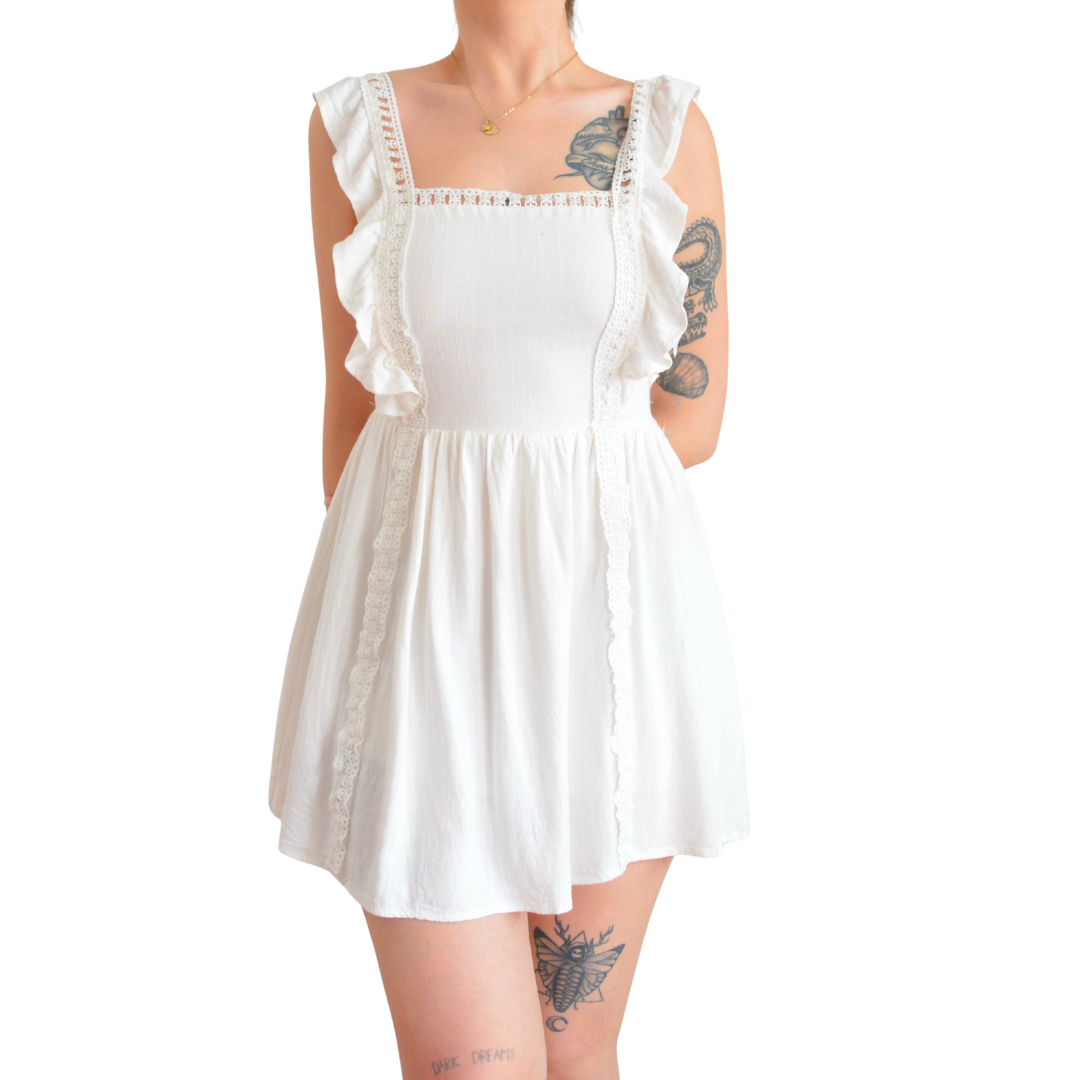 Vestido blanco de lino