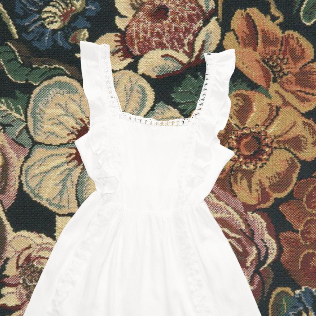 Vestido blanco de lino