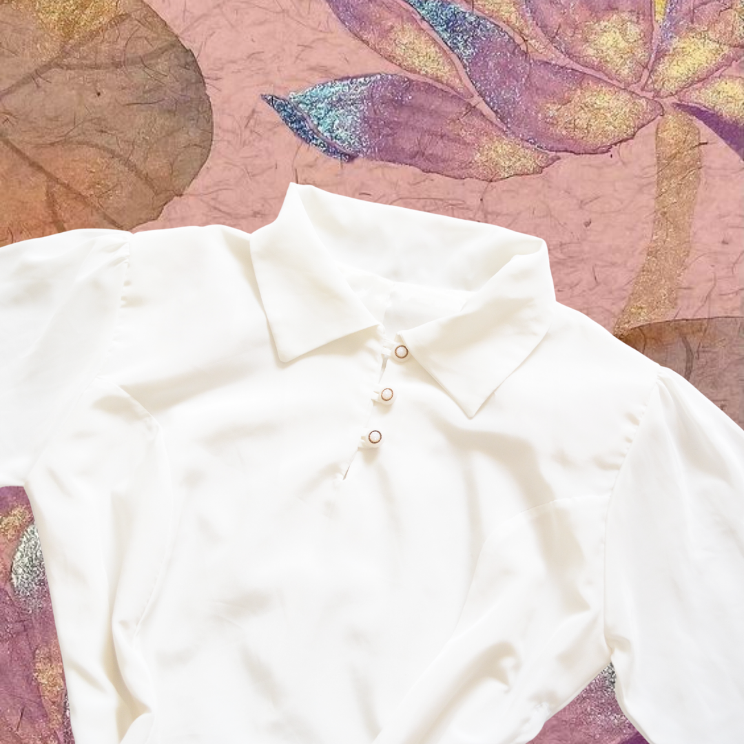 Vestido blanco perla vintage